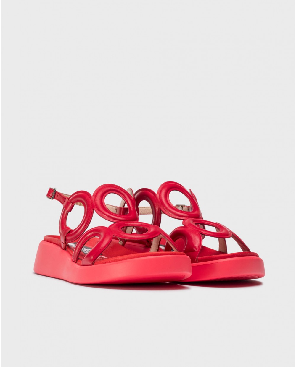 wonders Sandalias TOLEDO Rojos Ofertas especiales