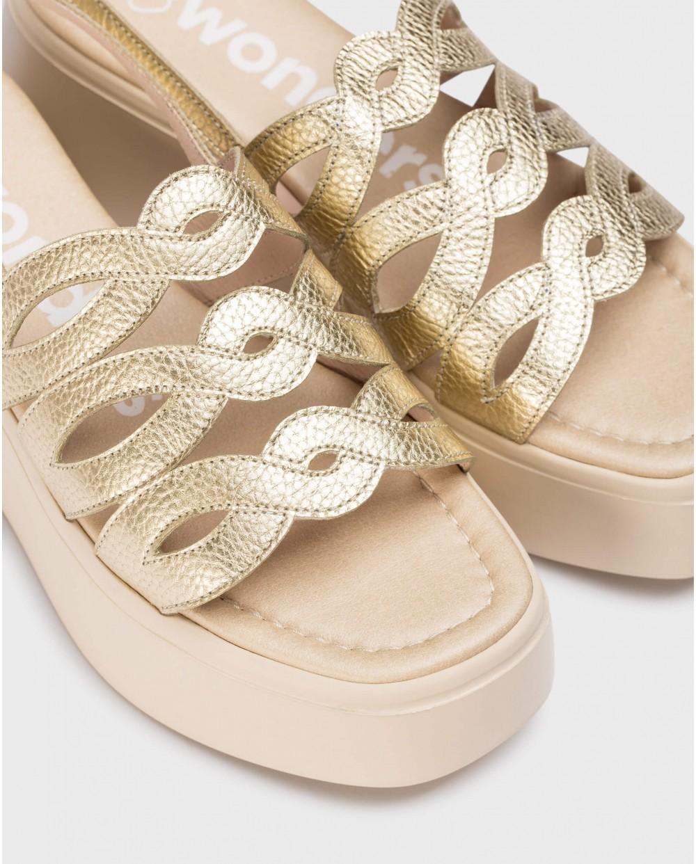 wonders Sandalias CELESTE Oro Outlet online