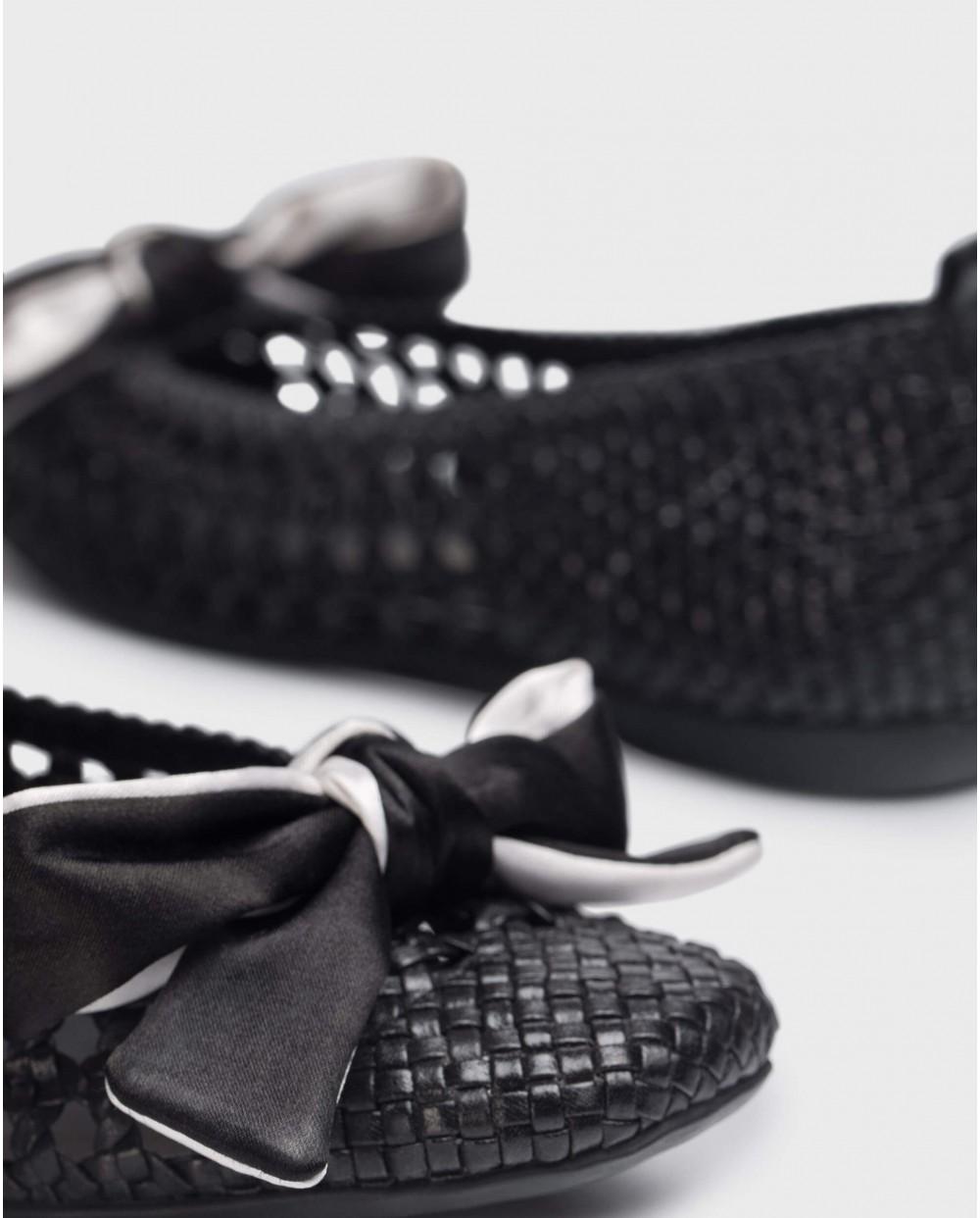 wonders Bailarina BOW Negro Ofertas