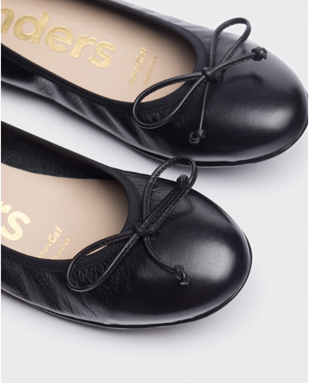 wonders Bailarina BO Negro Venta caliente