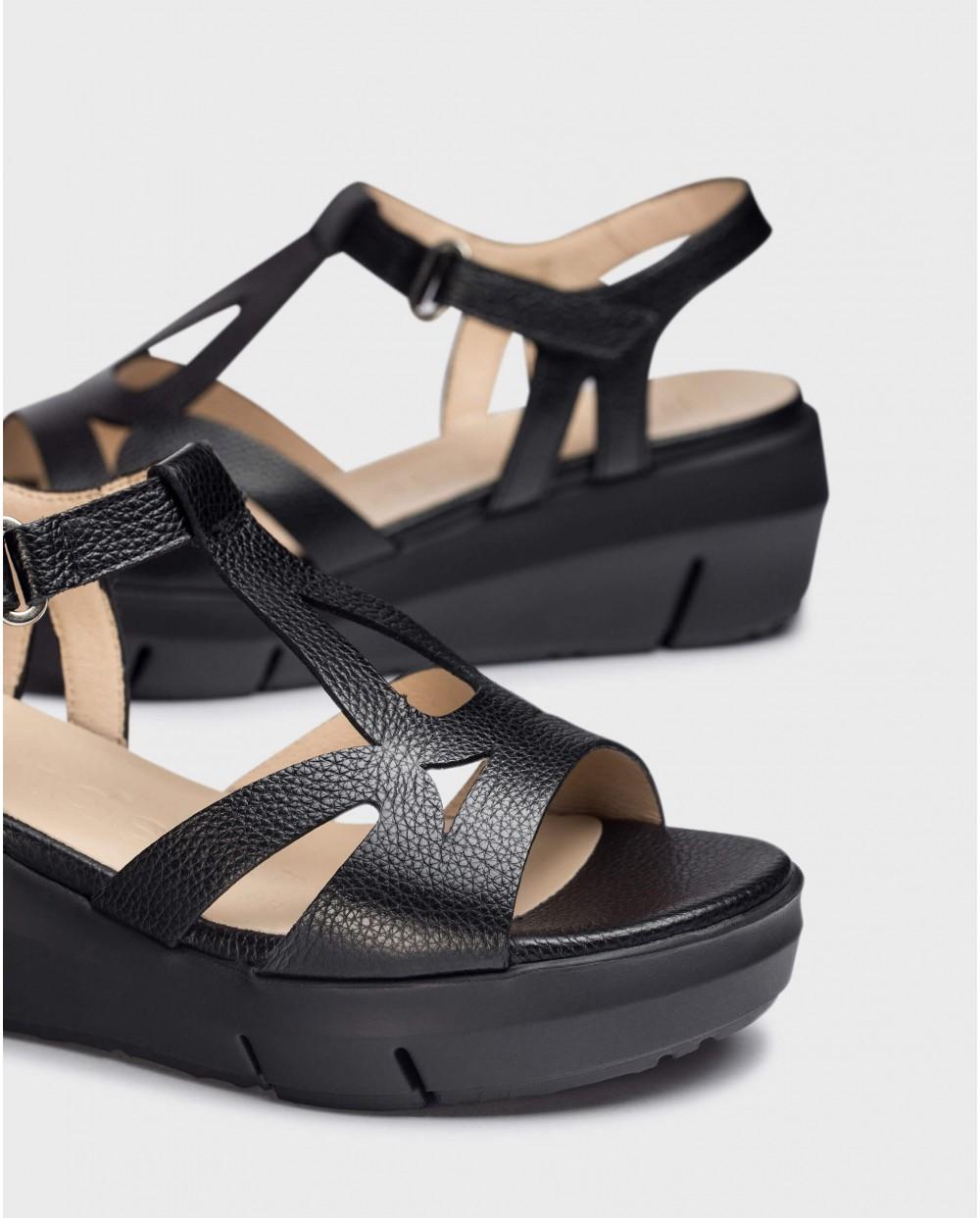 wonders Sandalias BLANCA Negro Gran oferta