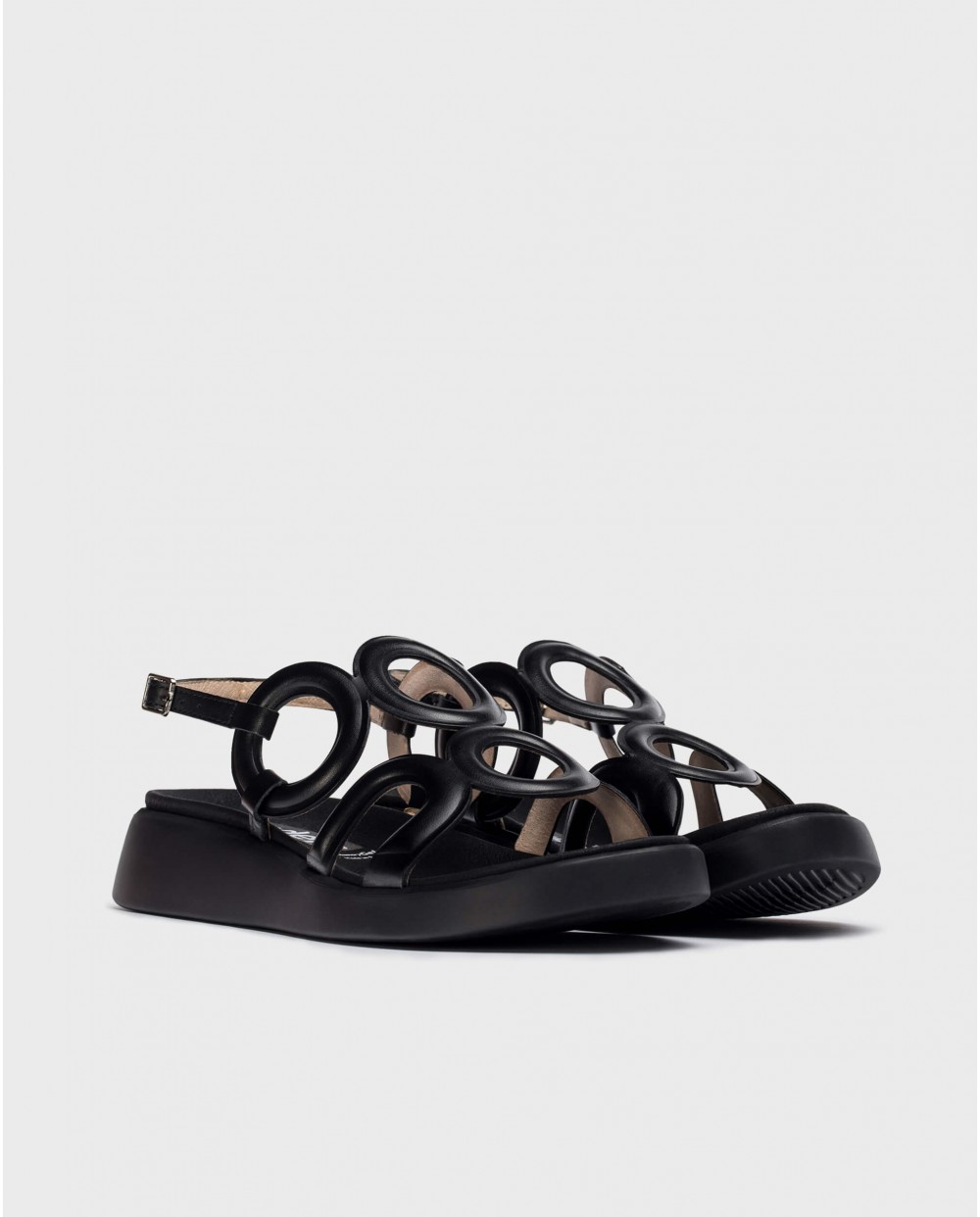 wonders Sandalias TOLEDO Negras Rebajas de fábrica