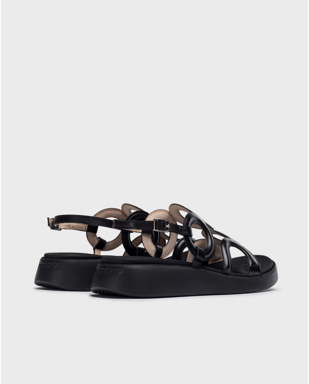 wonders Sandalias TOLEDO Negras Rebajas de fábrica