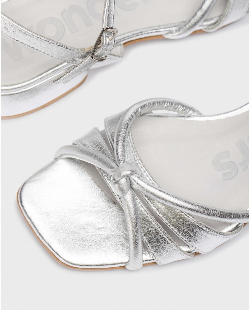 wonders Sandalias NALA Plata Tienda