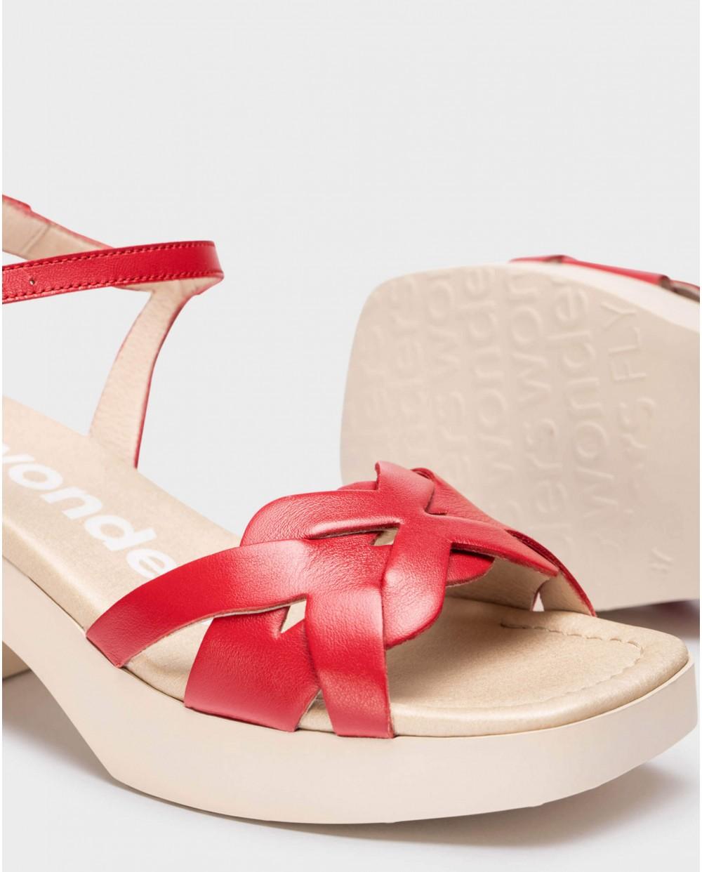 wonders Sandalias CATALINA Rojo Liquidación
