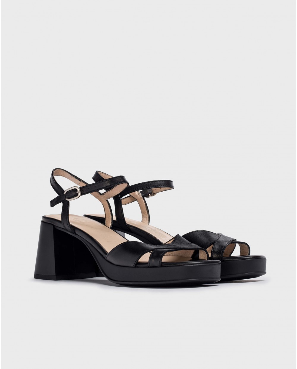 wonders Sandalias de tacón LOLA Negro Oferta especial de fábrica