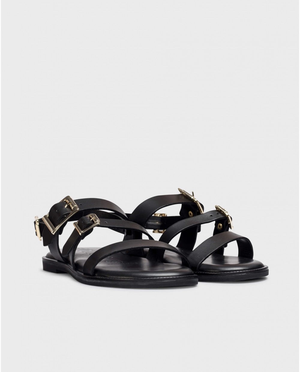 wonders Sandalias ZORION Negras Envío internacional gratuito