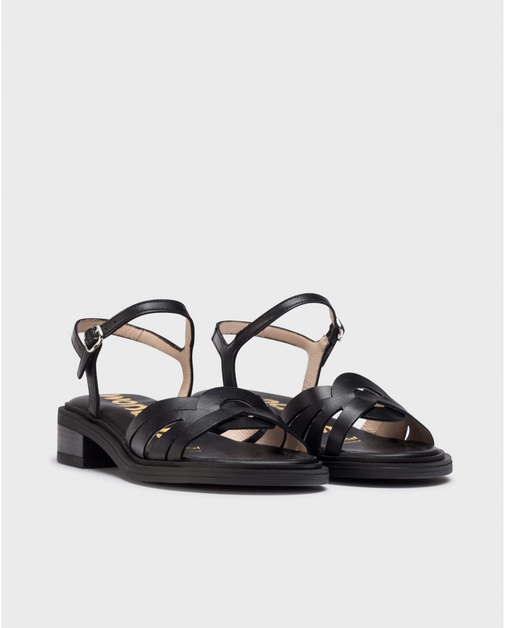 wonders Sandalias GIOVANNA Negras Tienda de fábrica