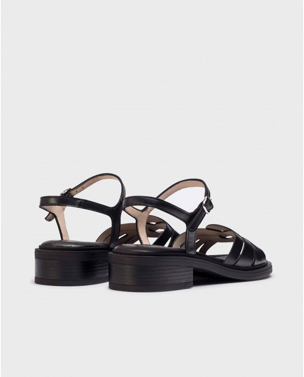 wonders Sandalias GIOVANNA Negras Tienda de fábrica