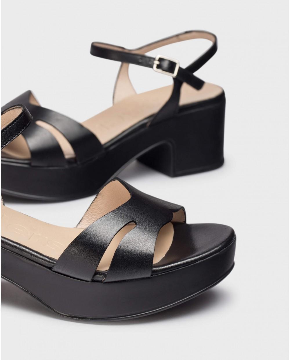 wonders Sandalias ELARA Negras Limitado a 3 días