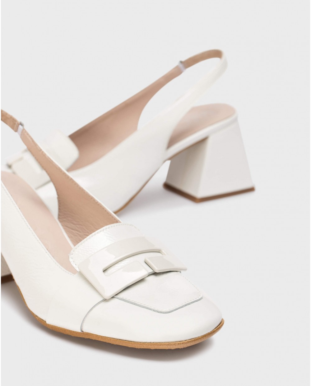 wonders Zapatos destalonados REBECA Blancos En oferta