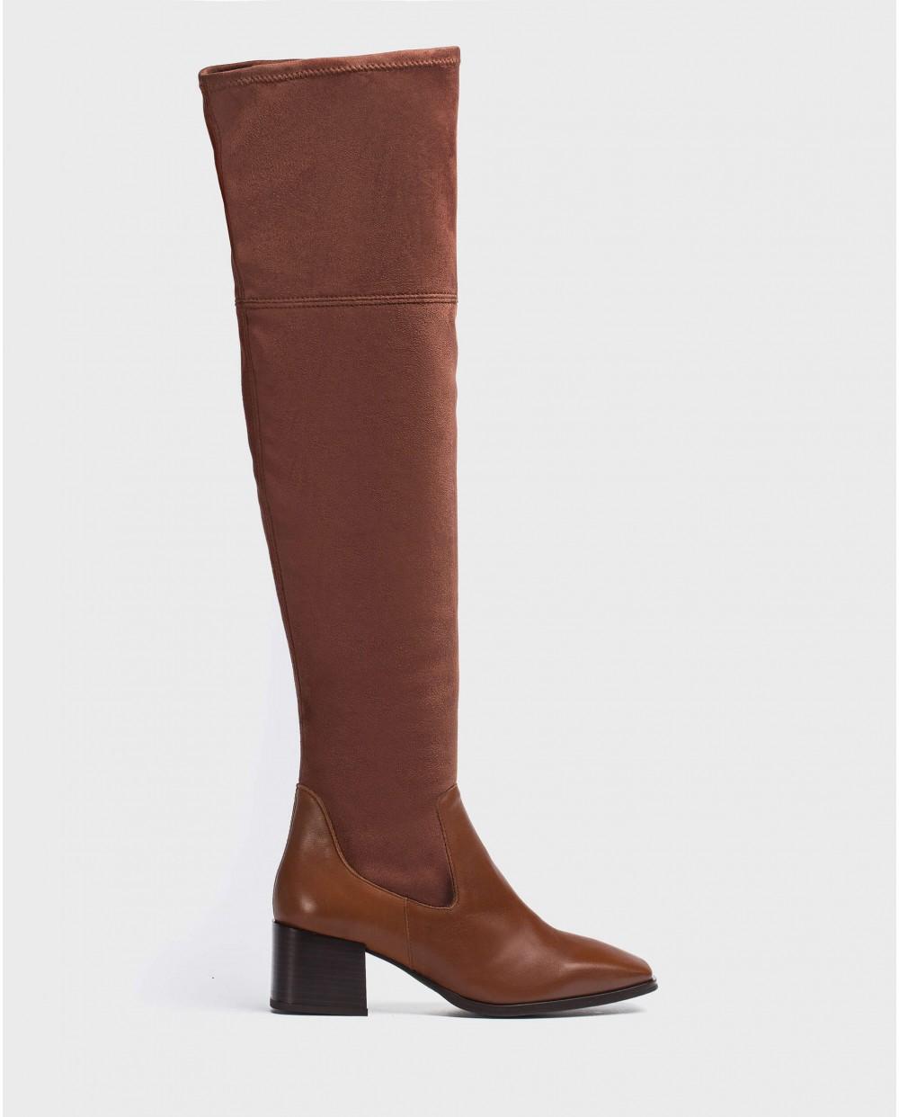 wonders Bota mosquetera en licra Precio de fábrica
