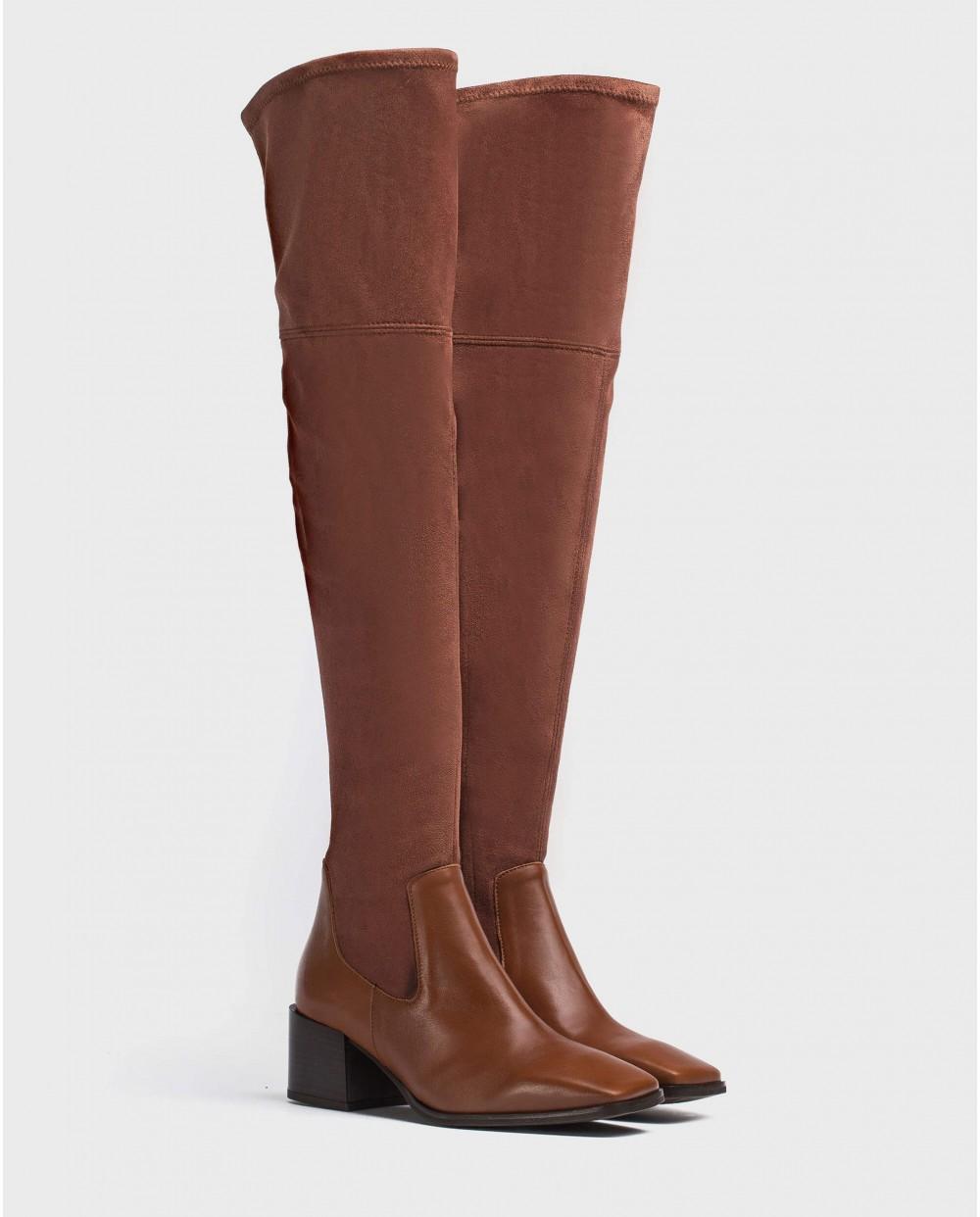 wonders Bota mosquetera en licra Precio de fábrica