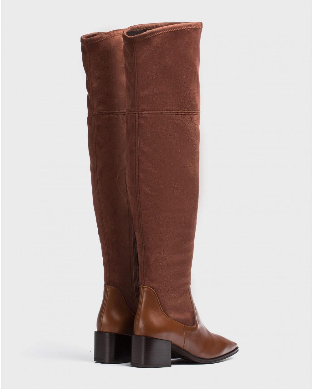 wonders Bota mosquetera en licra Precio de fábrica