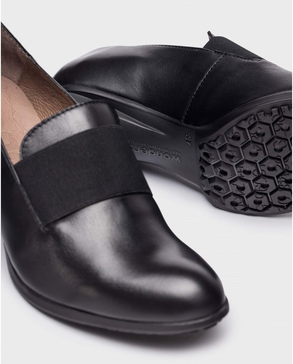 wonders Zapato elástico negro Promoción por tiempo limitado