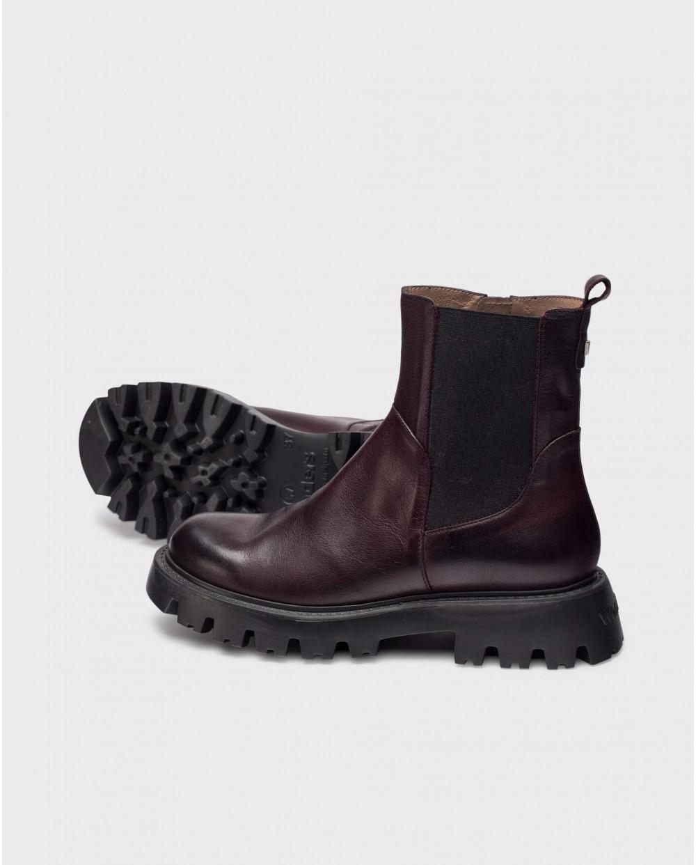 wonders Botines PURA Burdeos Ahorra y exporta