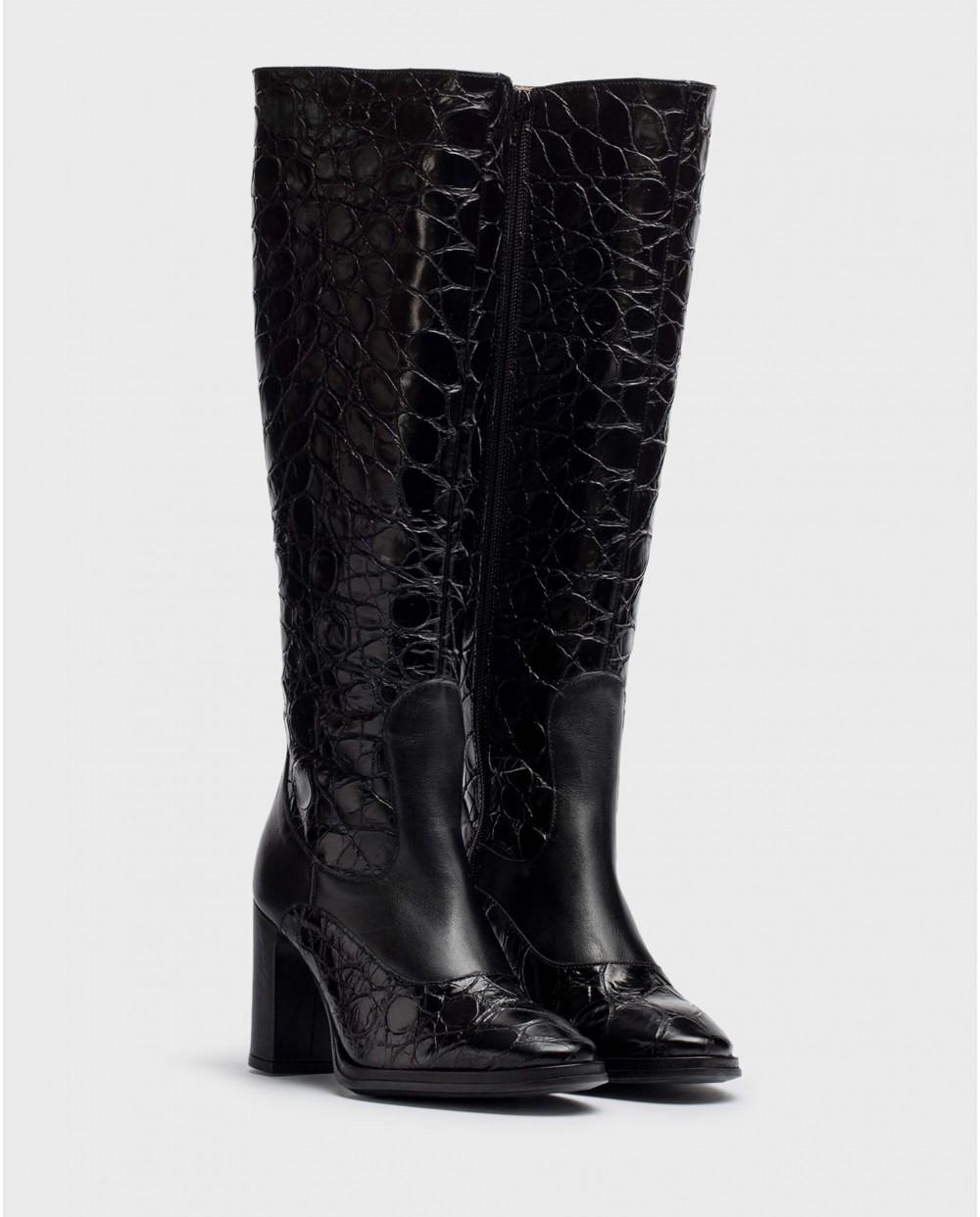 wonders Botas KATE Negras Gran oferta