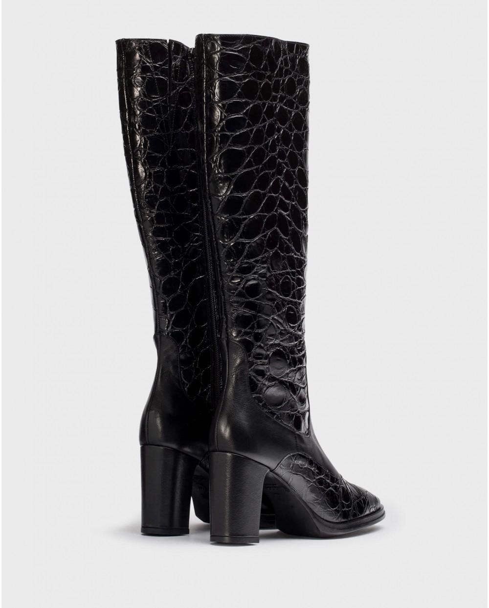 wonders Botas KATE Negras Gran oferta