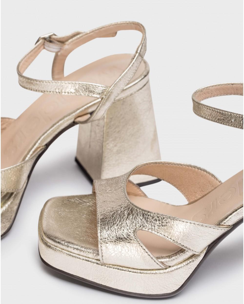 wonders Sandalias FRIDA Oro ÚLTIMAS EDICIONES