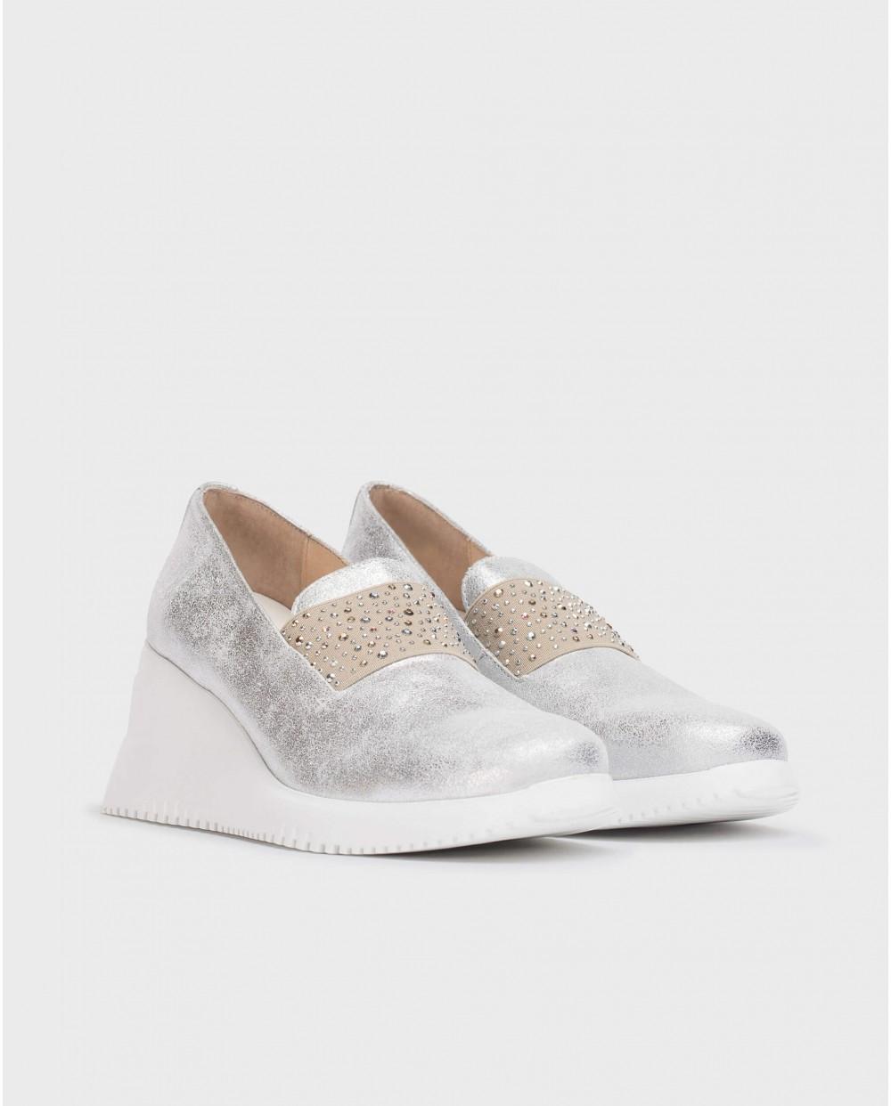 wonders Mocasín BONE Plata Último día