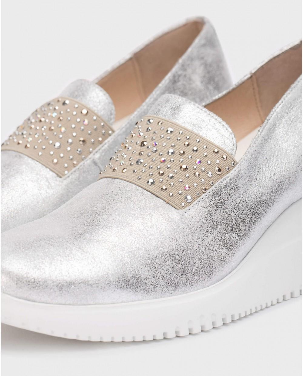 wonders Mocasín BONE Plata Último día