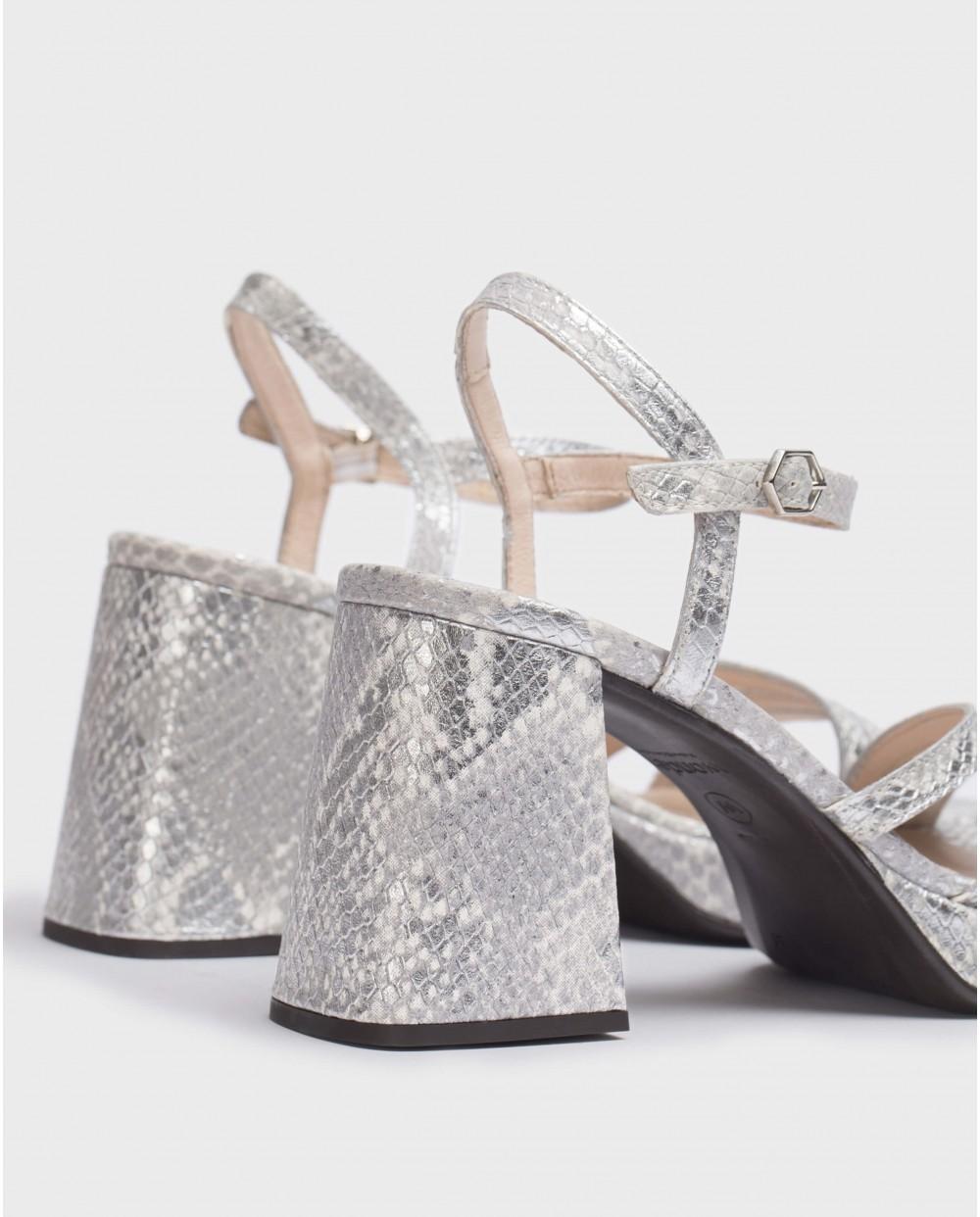 wonders Sandalias LOVE Plata Libre de impuestos