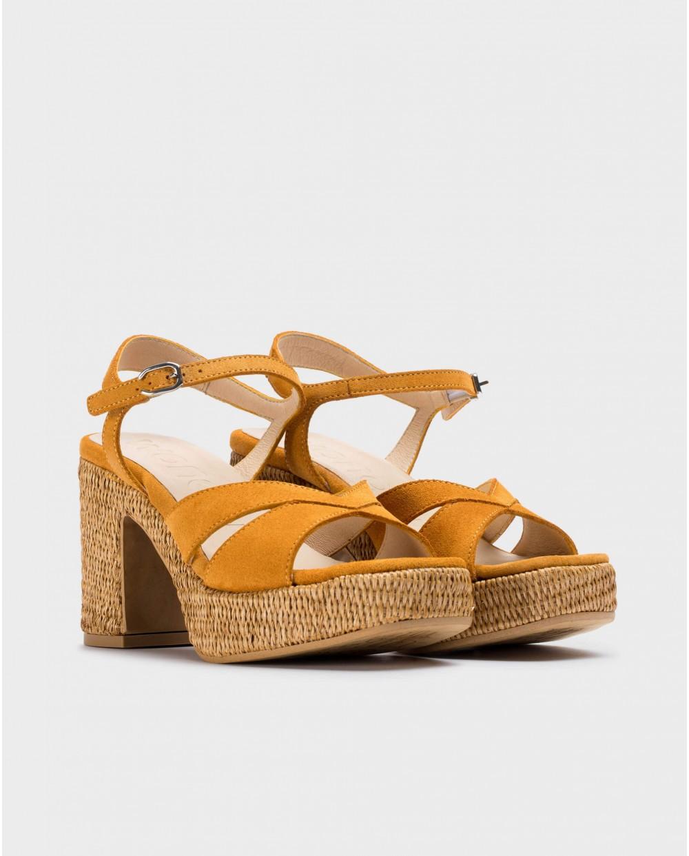 wonders Sandalias GIORGIA Naranja Ofertas de temporada