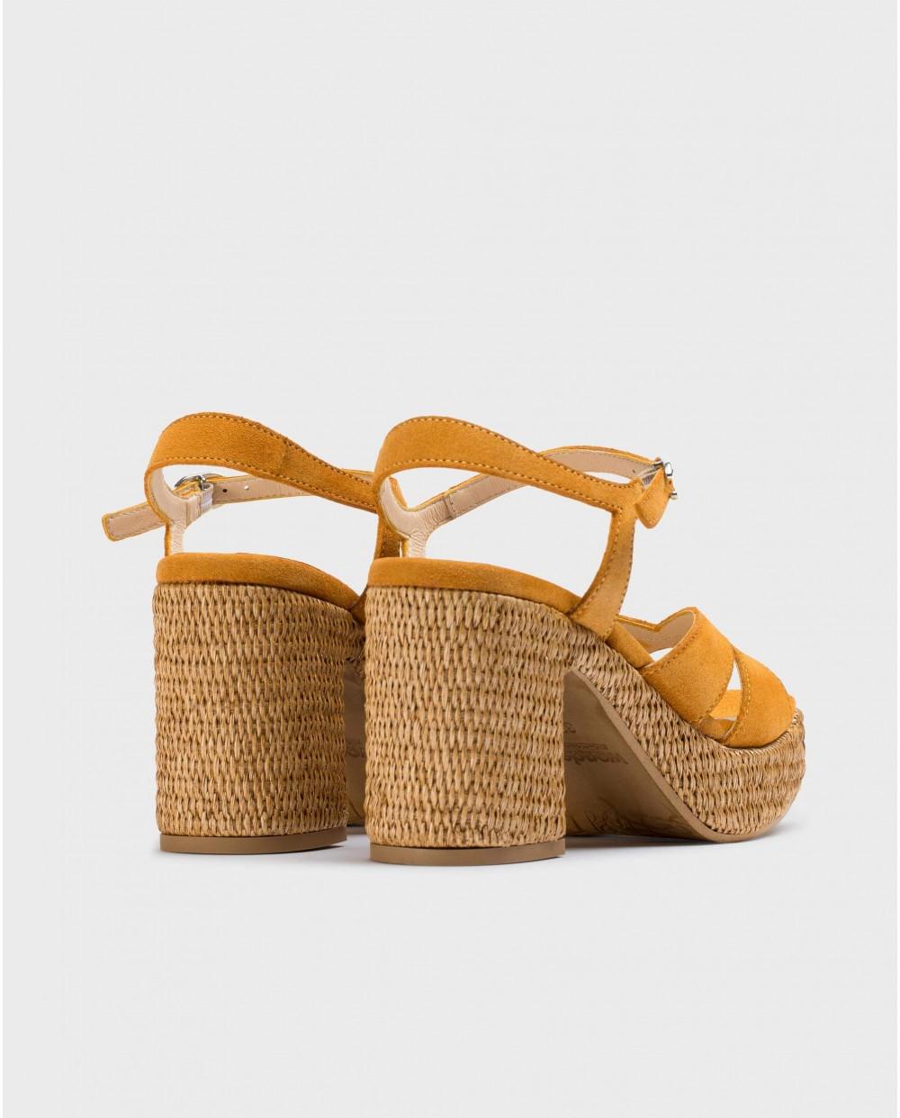 wonders Sandalias GIORGIA Naranja Ofertas de temporada