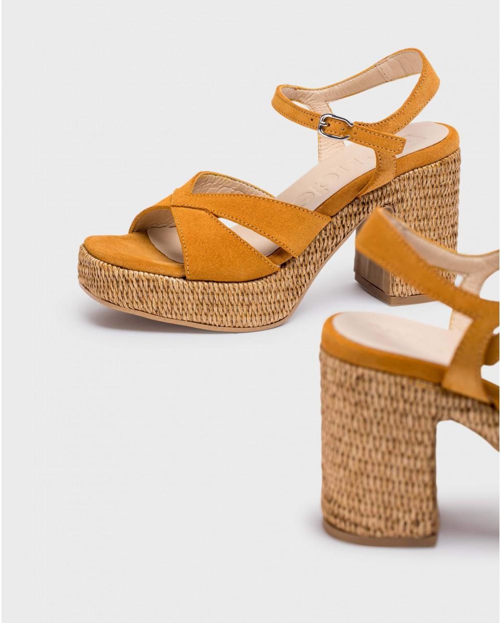 wonders Sandalias GIORGIA Naranja Ofertas de temporada
