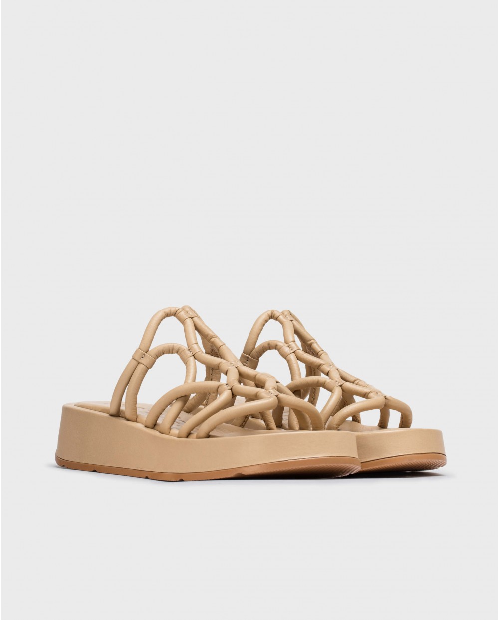wonders Sandalias cuña ELADIA Beige Ofertas especiales