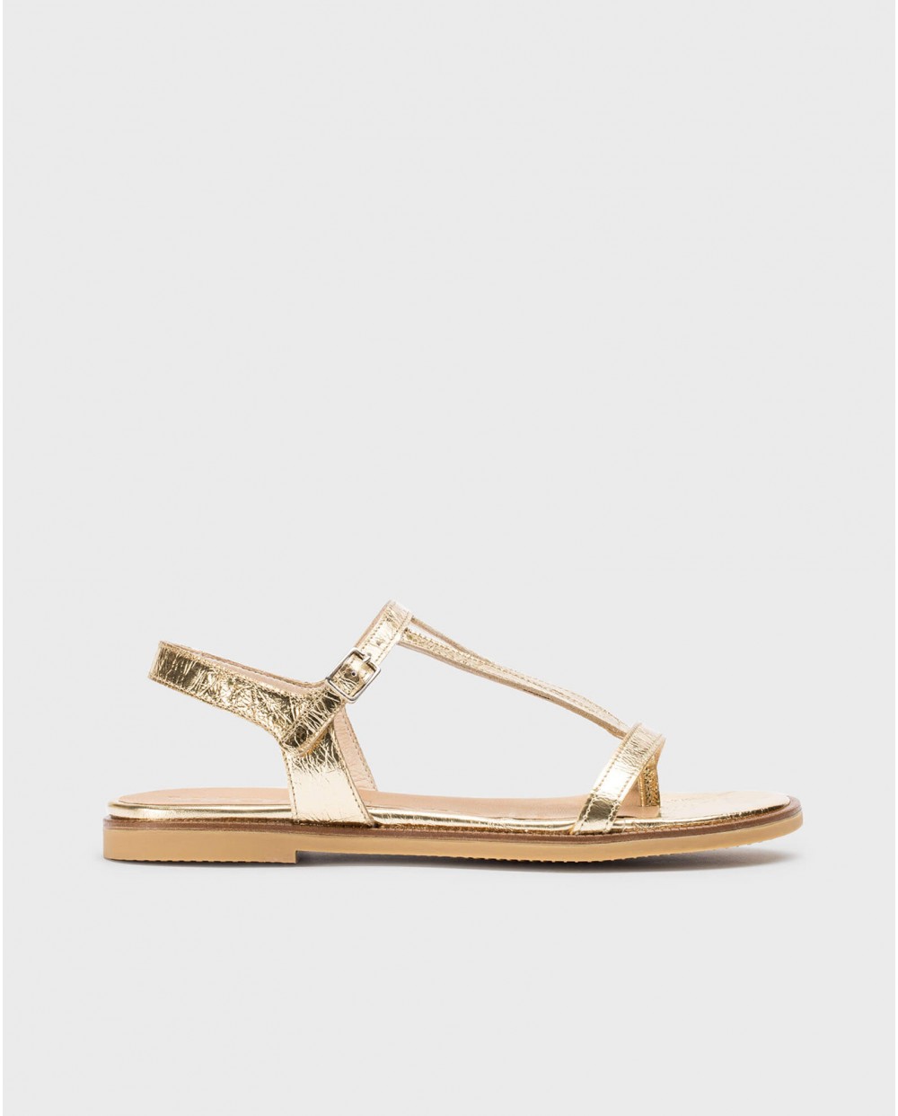 wonders Sandalias planas JIMENA Oro Grandes ahorros