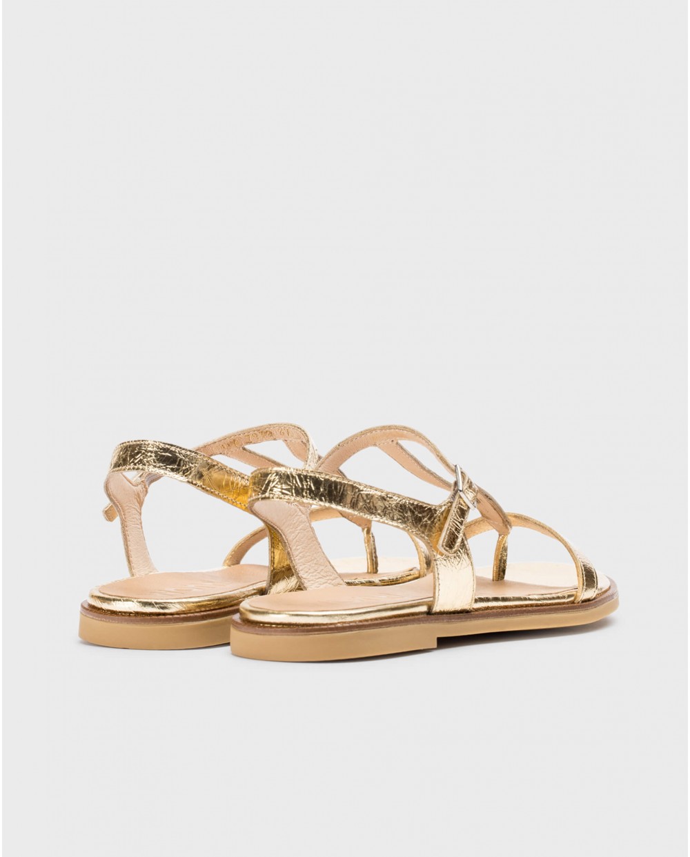 wonders Sandalias planas JIMENA Oro Grandes ahorros