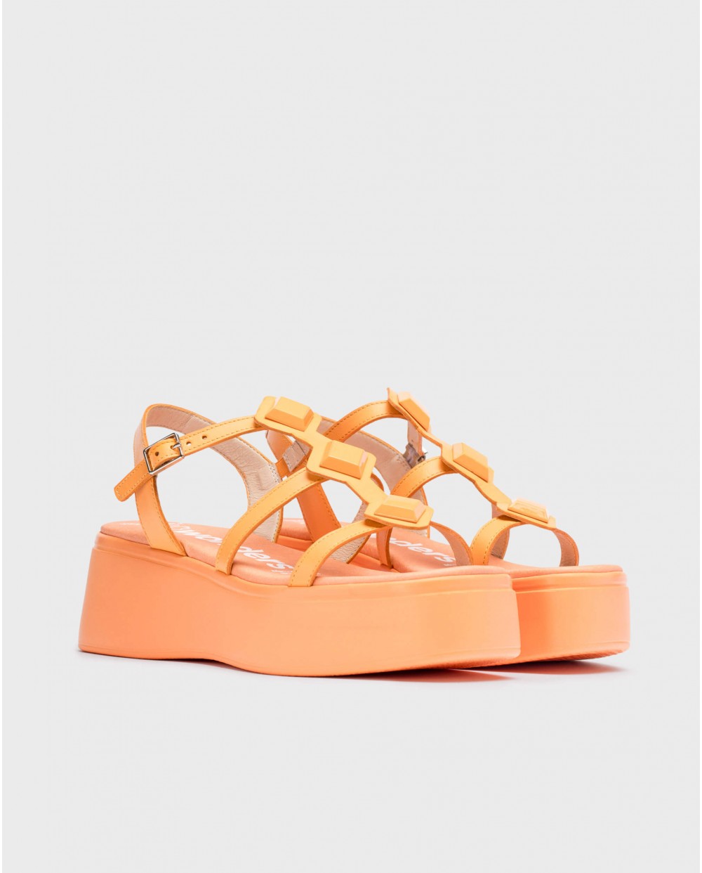 wonders Sandalias con plataforma CAROLINA Naranja En línea