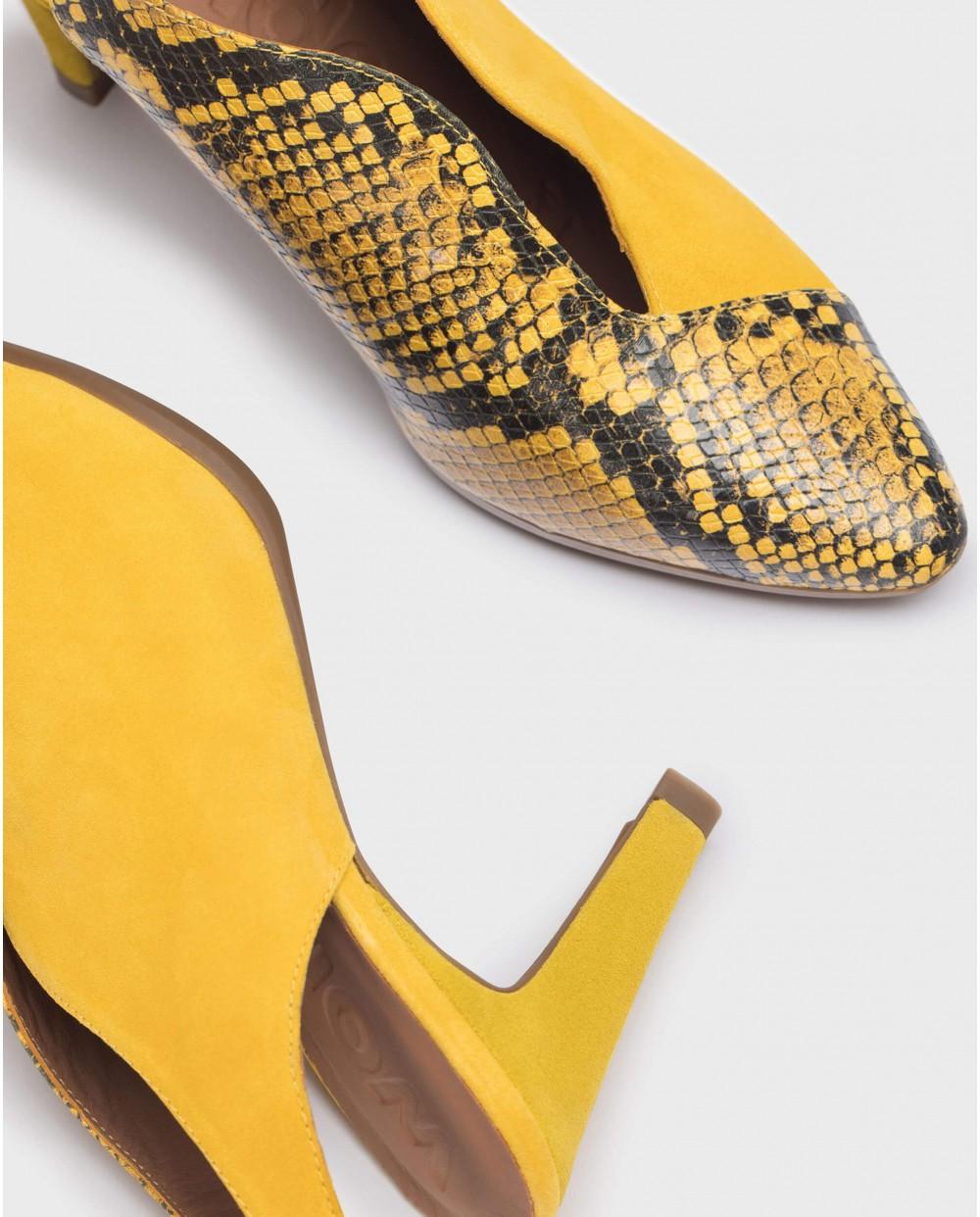 wonders Zapato PAZ Amarillo Outlet