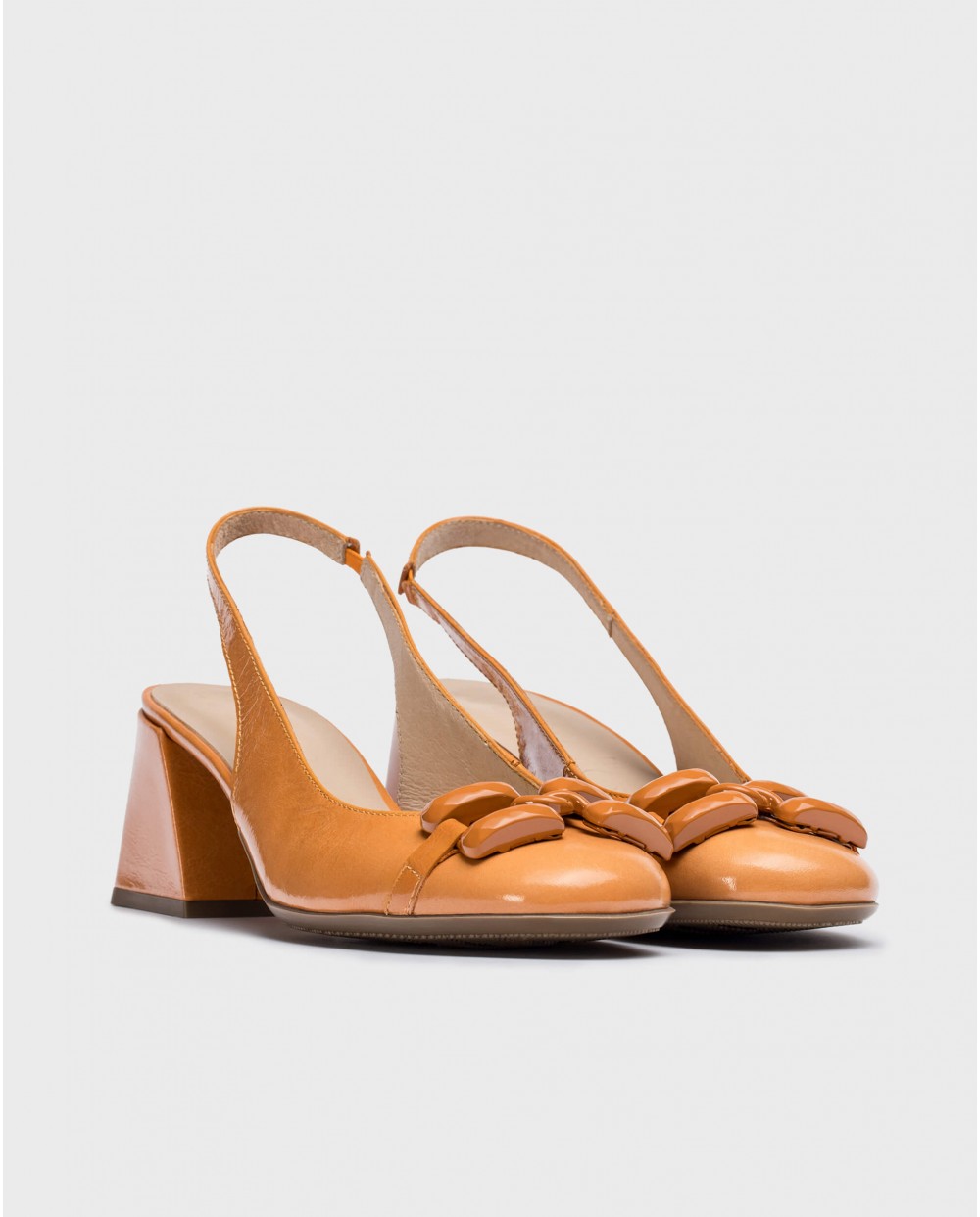 wonders Sandalias tacón KARLA Naranja Rebajas