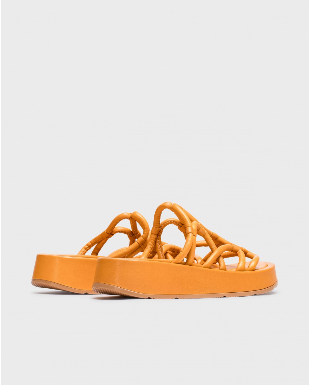 wonders Sandalias cuña ELADIA Naranja Ofertas