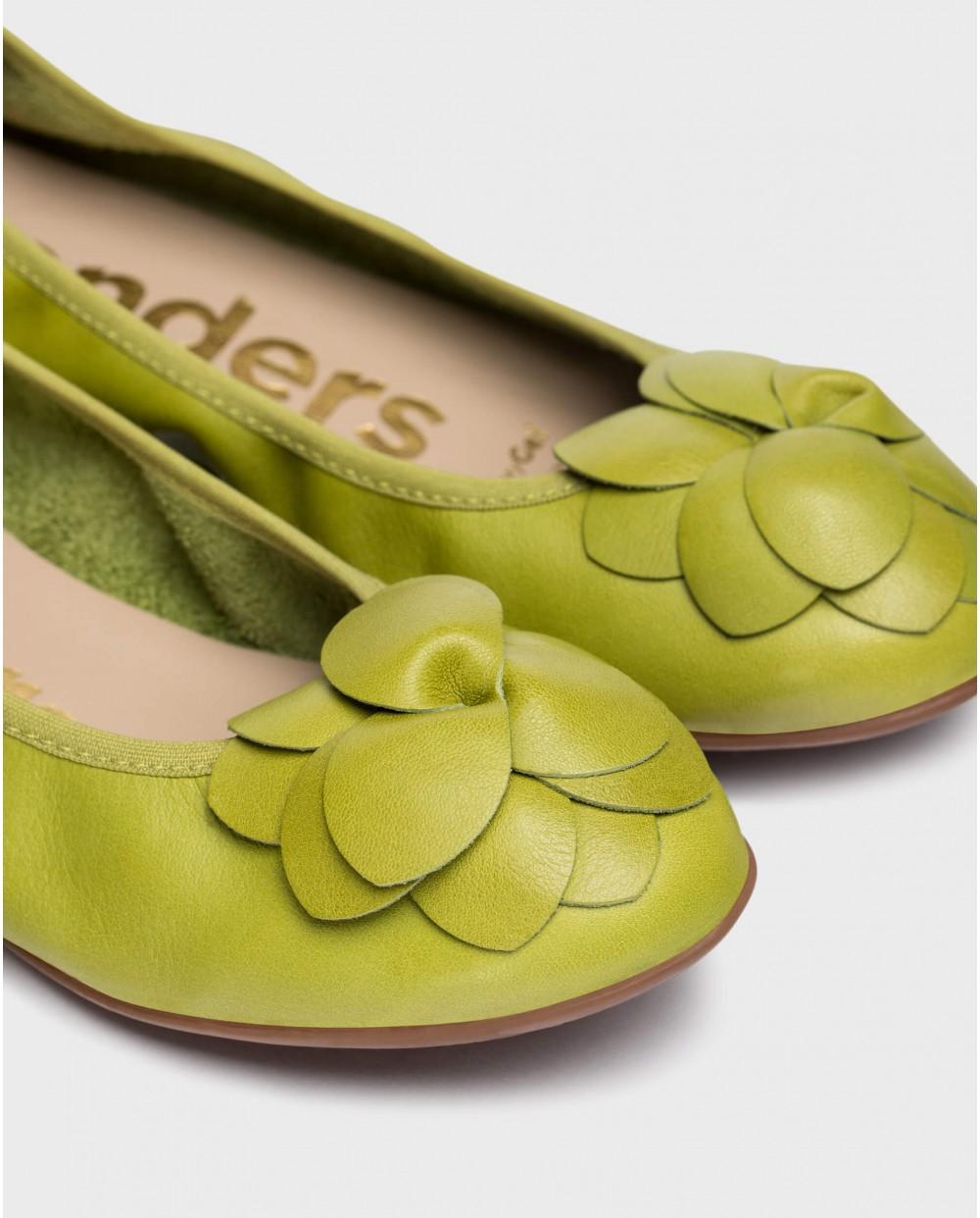wonders Bailarina PRAGA Verde Venta caliente