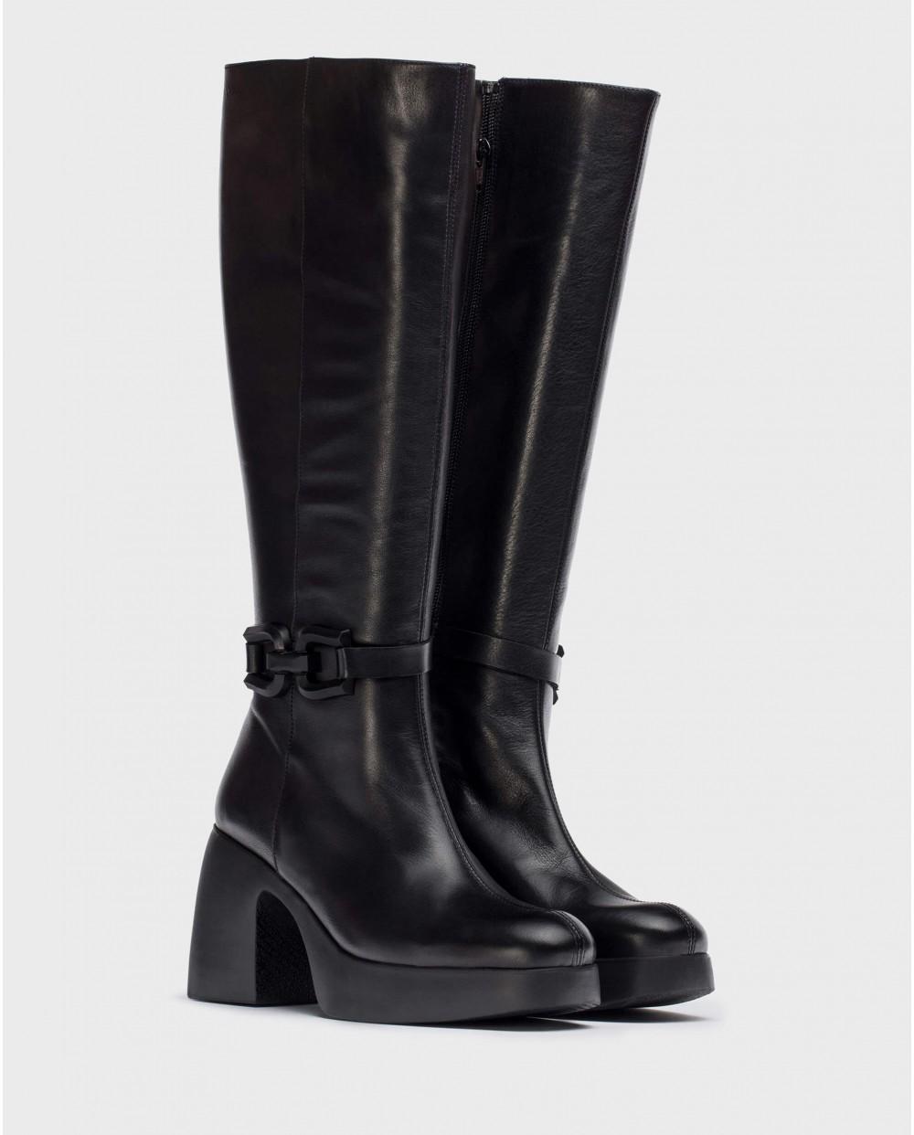 wonders Botas CALISTO Negras Rebajas top