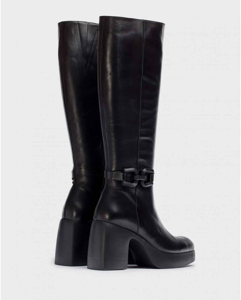 wonders Botas CALISTO Negras Rebajas top