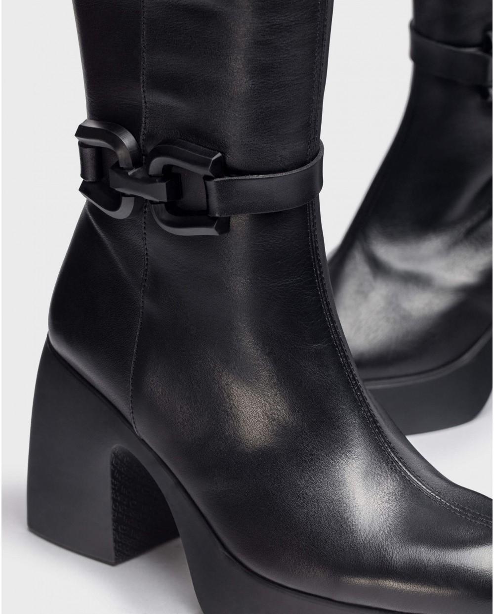 wonders Botas CALISTO Negras Rebajas top