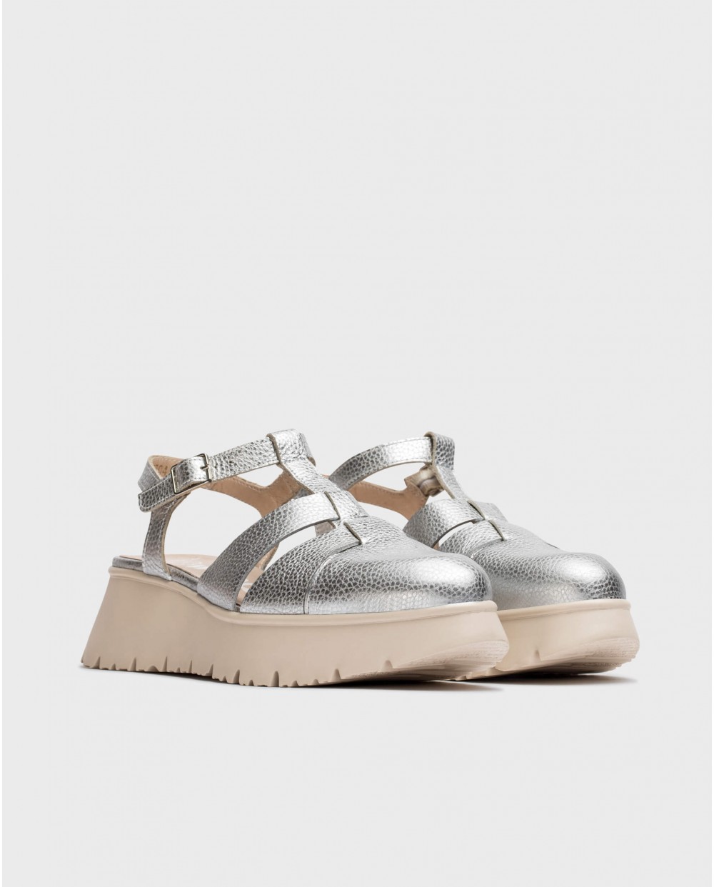 wonders Sandalias Cangrejeras ZAGREB Plata COMPRAR AHORA