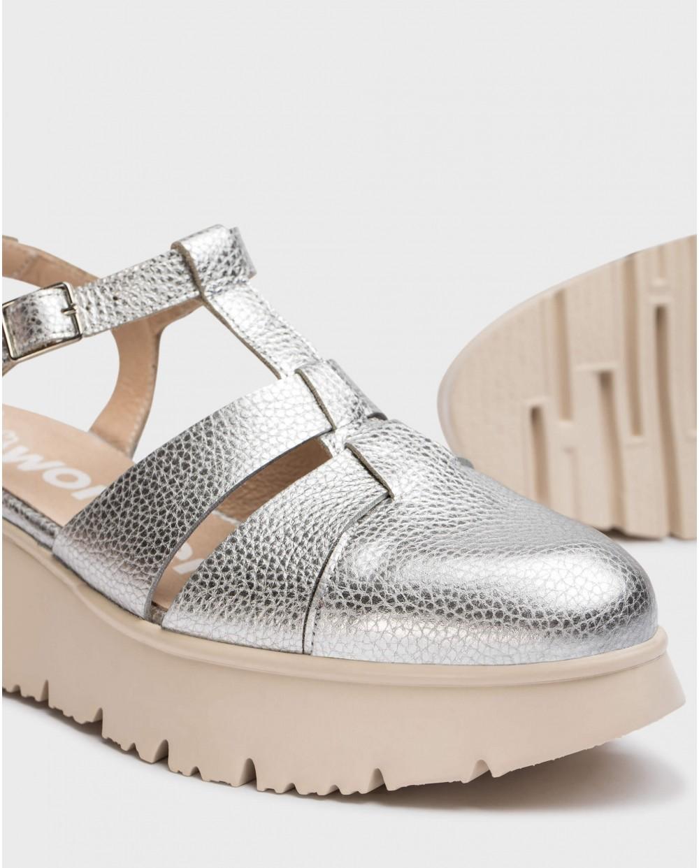 wonders Sandalias Cangrejeras ZAGREB Plata COMPRAR AHORA