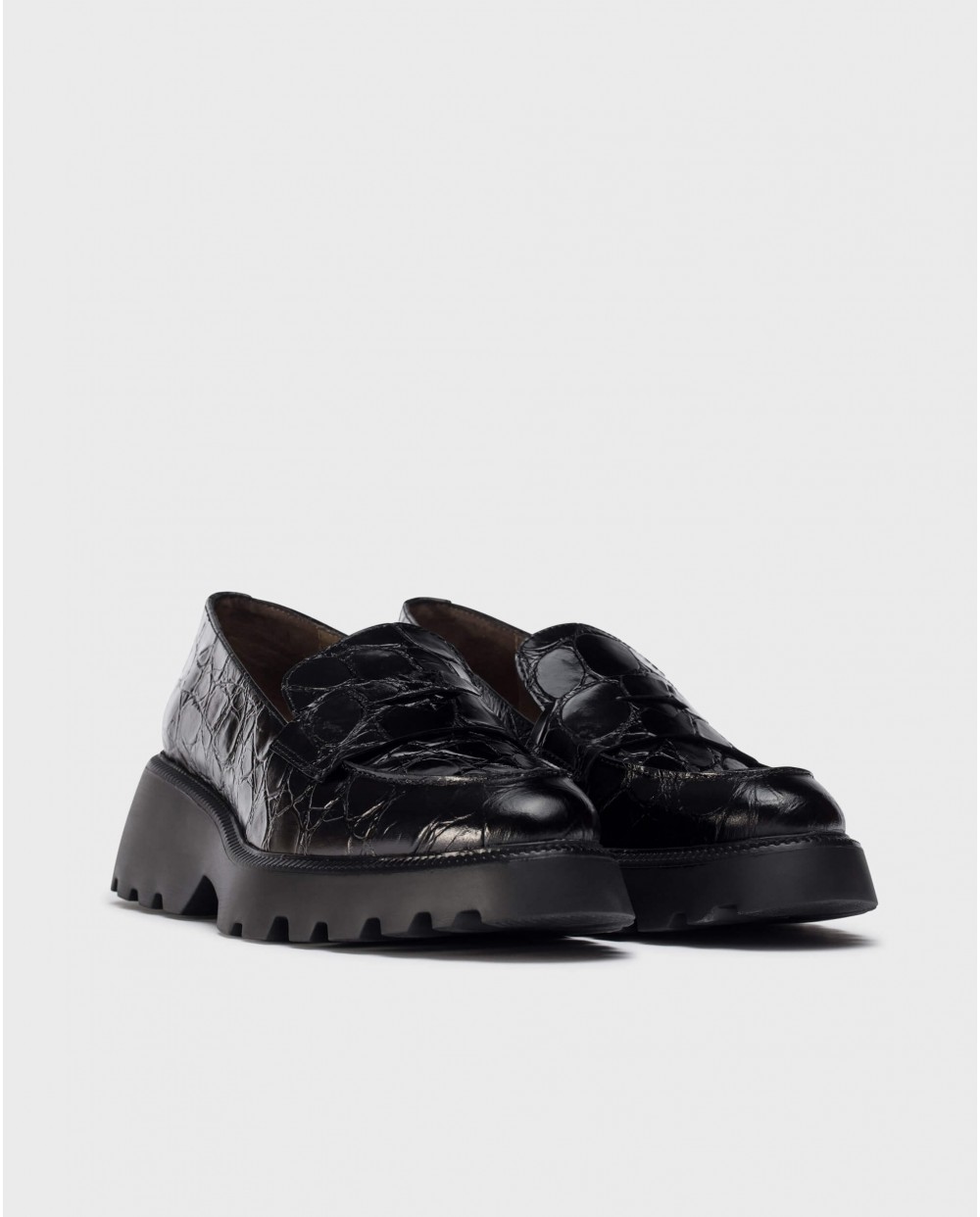 wonders Mocasines DEVINA Negros Precio de fábrica