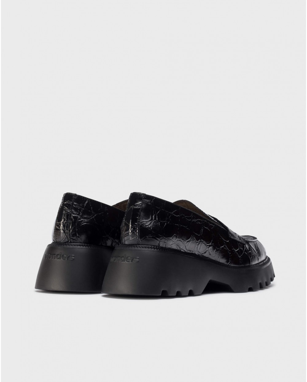 wonders Mocasines DEVINA Negros Precio de fábrica