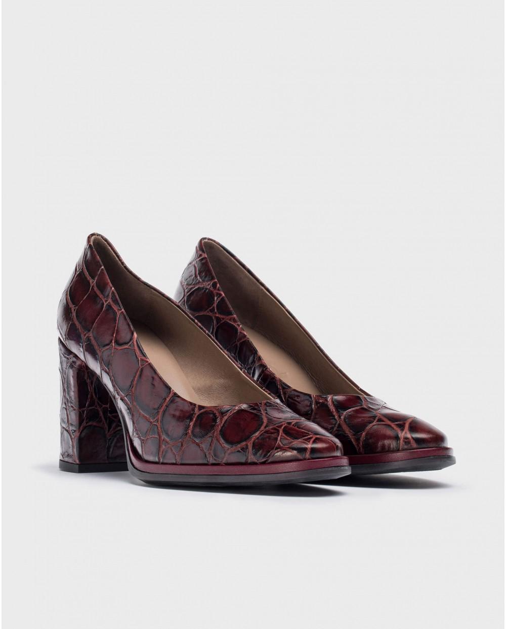 wonders Tacón DENIS Burdeos En oferta