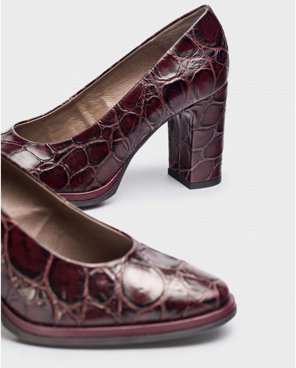 wonders Tacón DENIS Burdeos En oferta