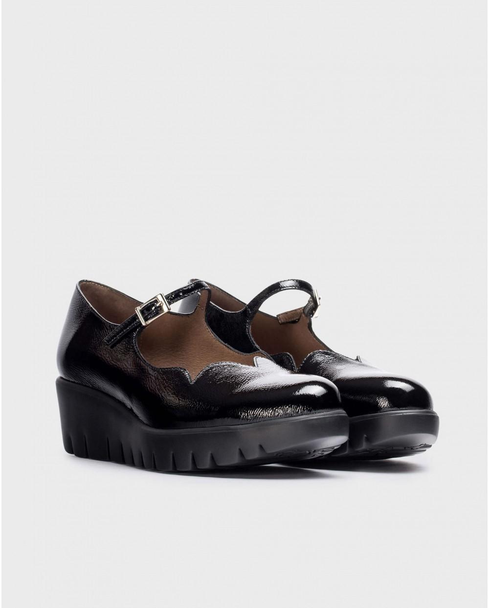 wonders Zapato SEVILLA Negro Grandes ahorros