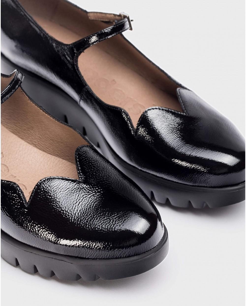 wonders Zapato SEVILLA Negro Grandes ahorros