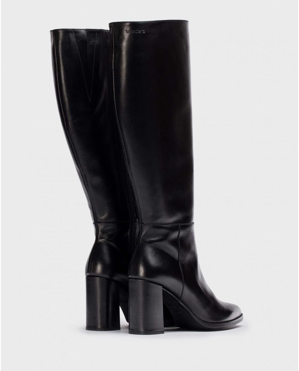 wonders Botas XL JEAN Negras Outlet