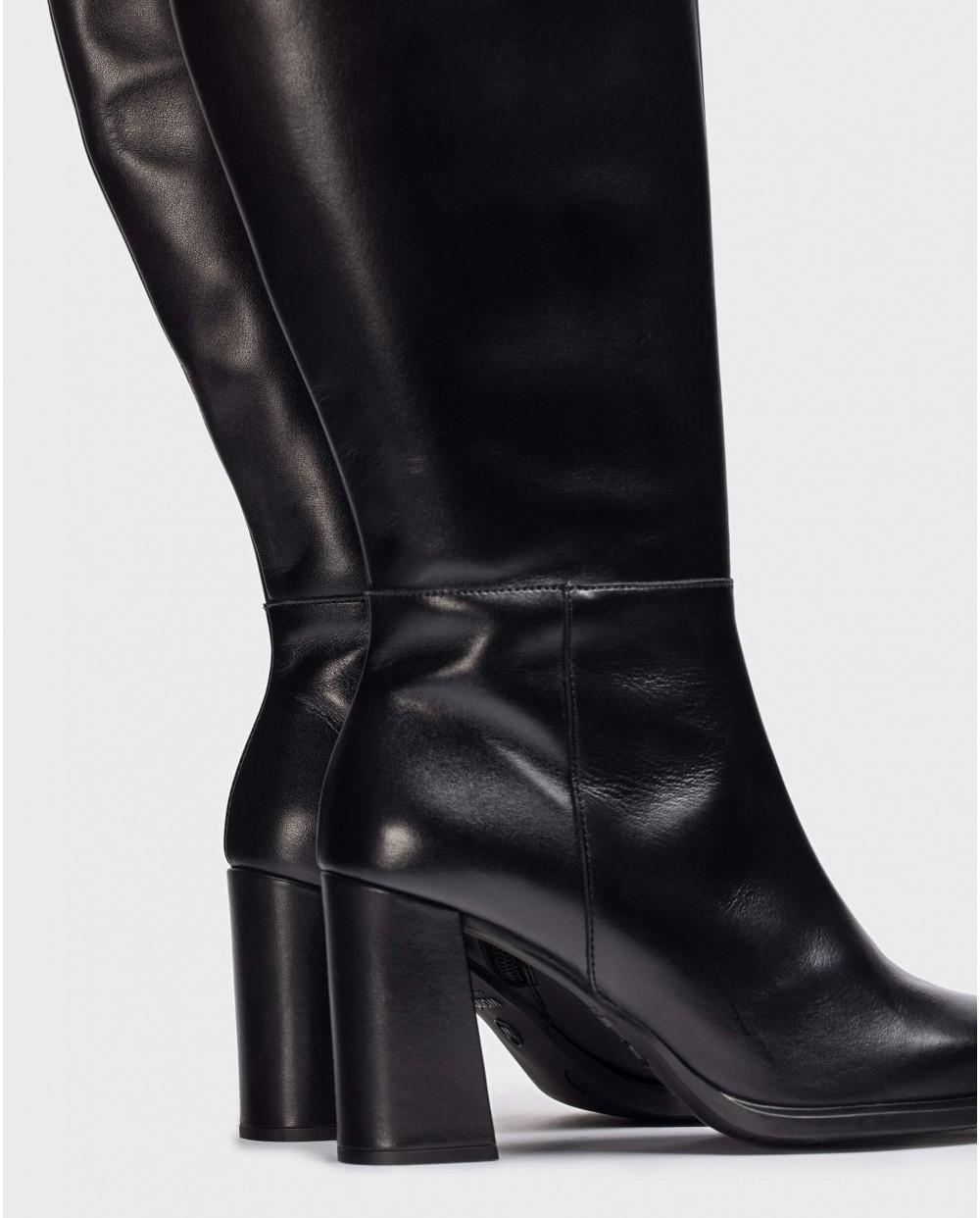 wonders Botas XL JEAN Negras Outlet